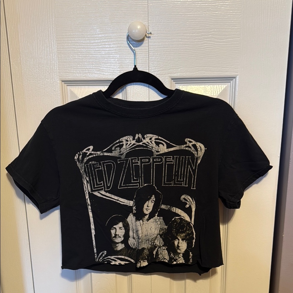 LED ZEPPELIN CROPPED T SHIRT
